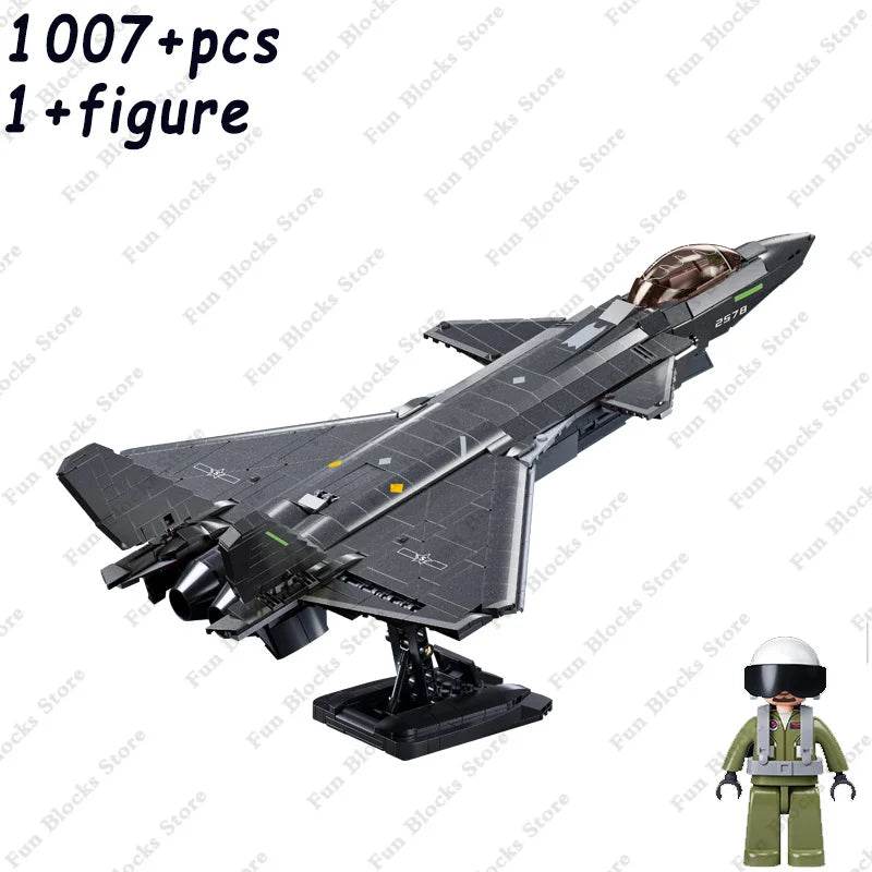 Military F/A-18E Super BumbleBee Fighter Plane Building Blocks - ToylandEU