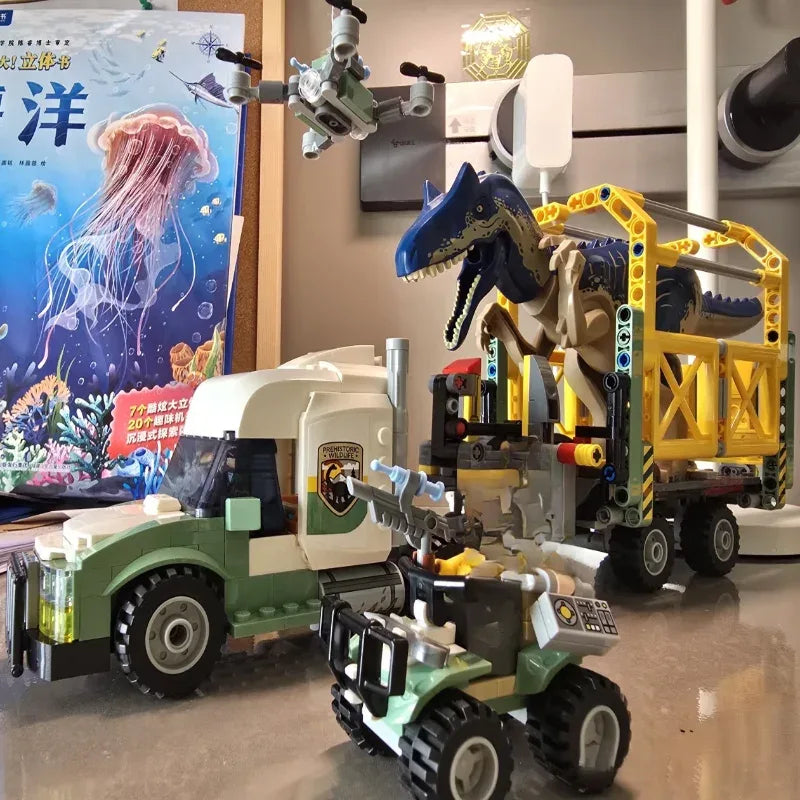 Dinosaur Missions Allosaurus MOC Set For Kids Transport Truck - ToylandEU
