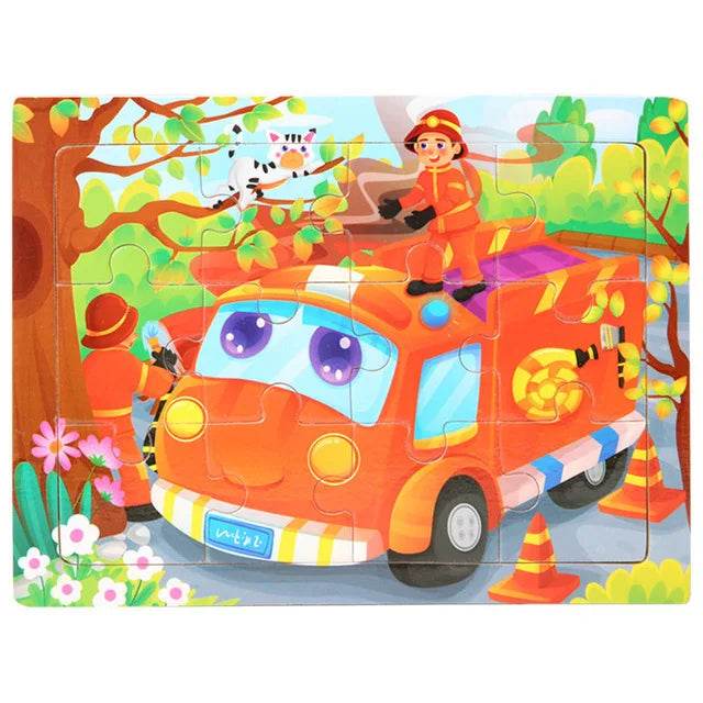 Economy 30piece Montessori 3D Puzzle Cartoon Animal Toys - ToylandEU