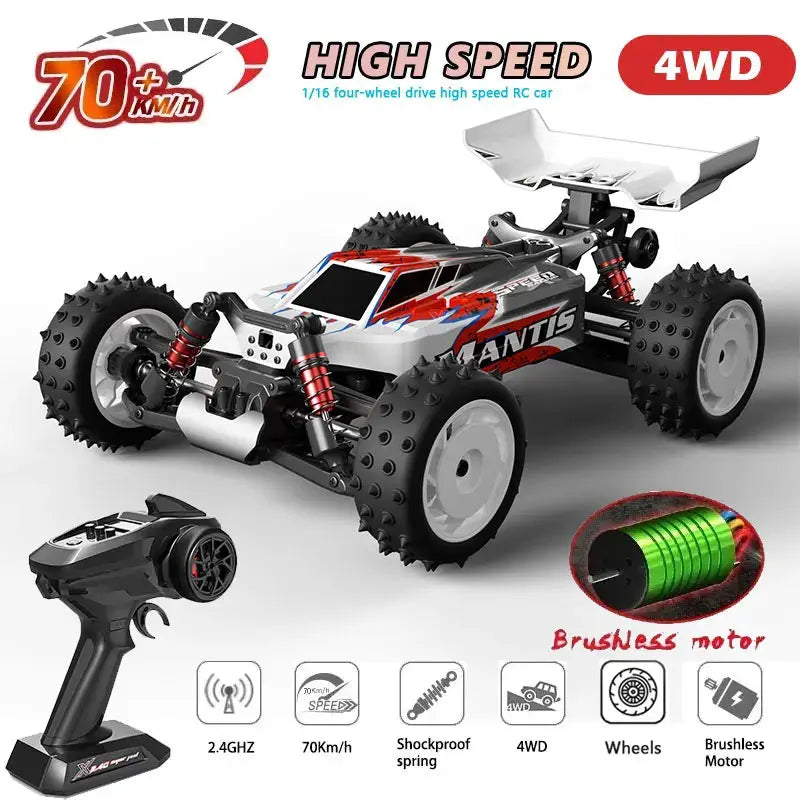S911PRO 1:16 4WD RC Car Brushless High Speed Offroad Monster - ToylandEU