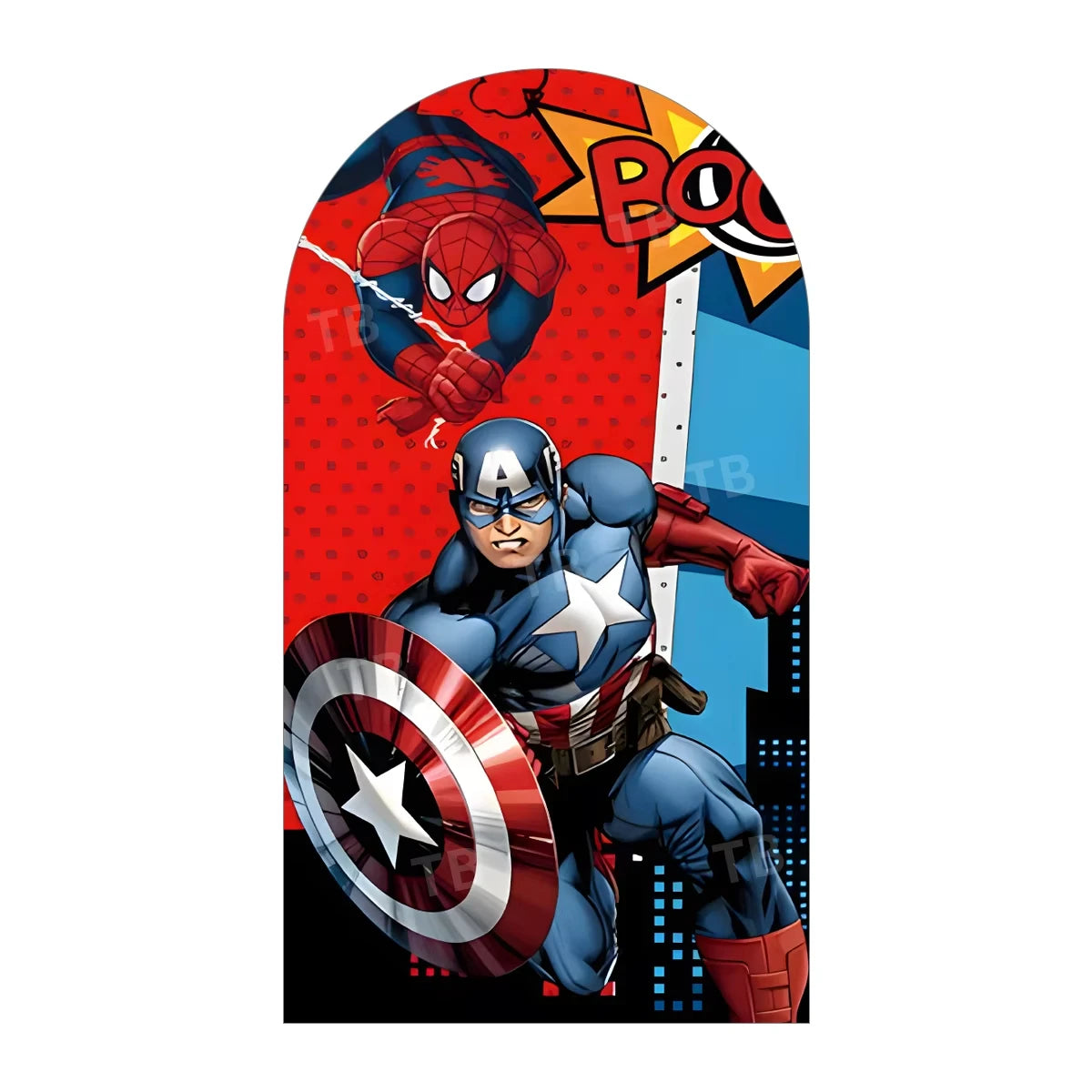 Backdrop | Marvel Avengers Theme | Custom Name | 7x5ft