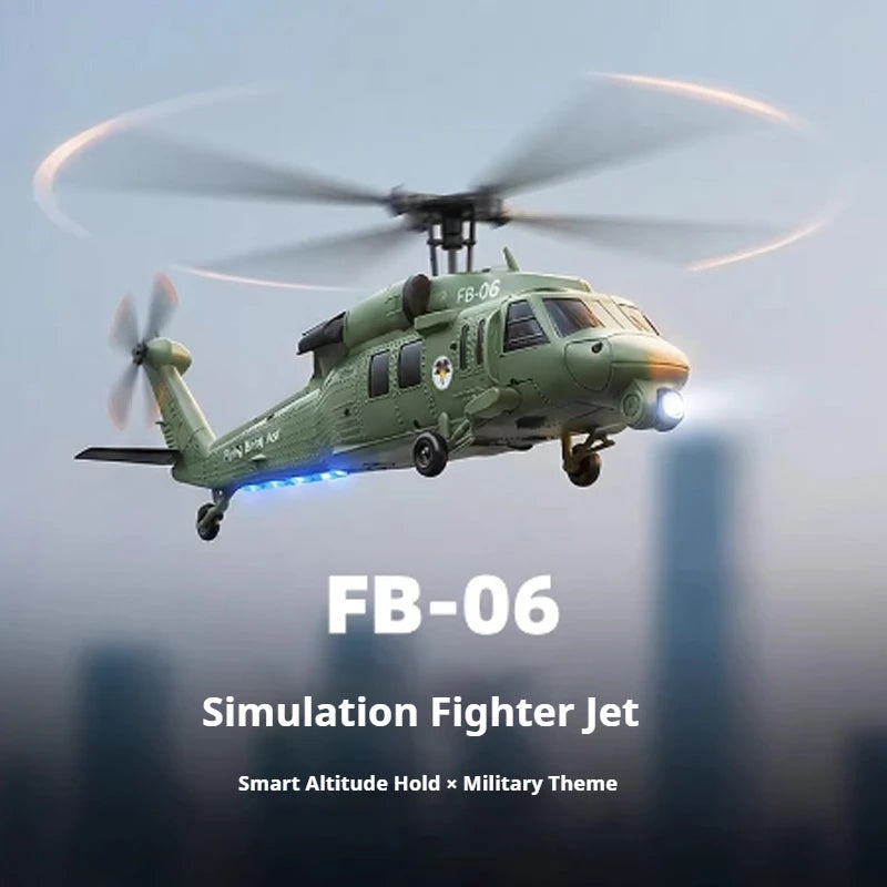 RC Helicopter | Bell 206 Simulation Scale | Optical Flow Positioning 4CH | FB-06 Black Hawk