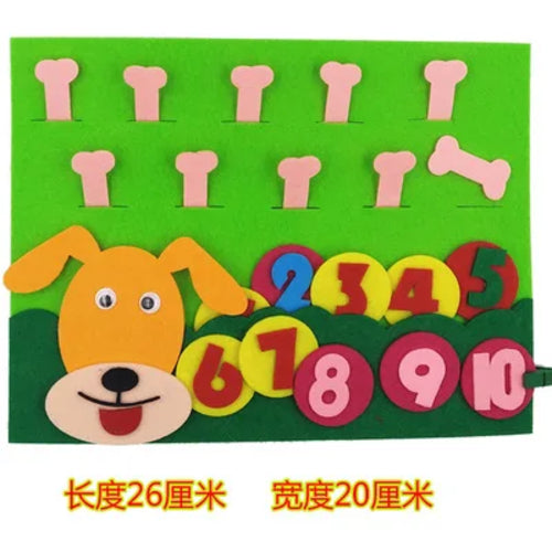 Kid Montessori Toys Felt Finger Numbers Math Toy Children Counting ToylandEU.com Toyland EU