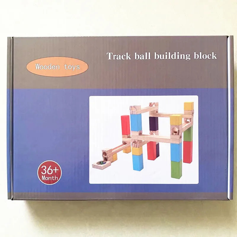 Wooden Interactive Ball Track Puzzle Set for Parent-Child Bonding - ToylandEU