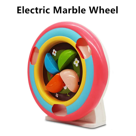 Electric Marble Wheel Building Blocks with Lift Track for Endless Fun