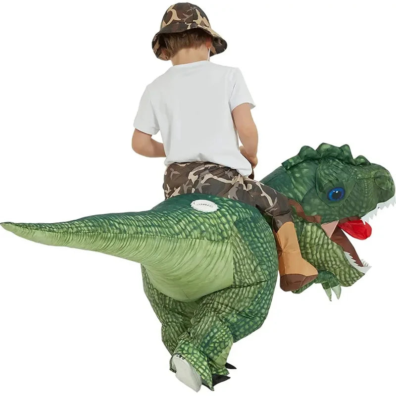 Roar into Fun: Inflatable T-Rex Costume for Halloween & Parties!