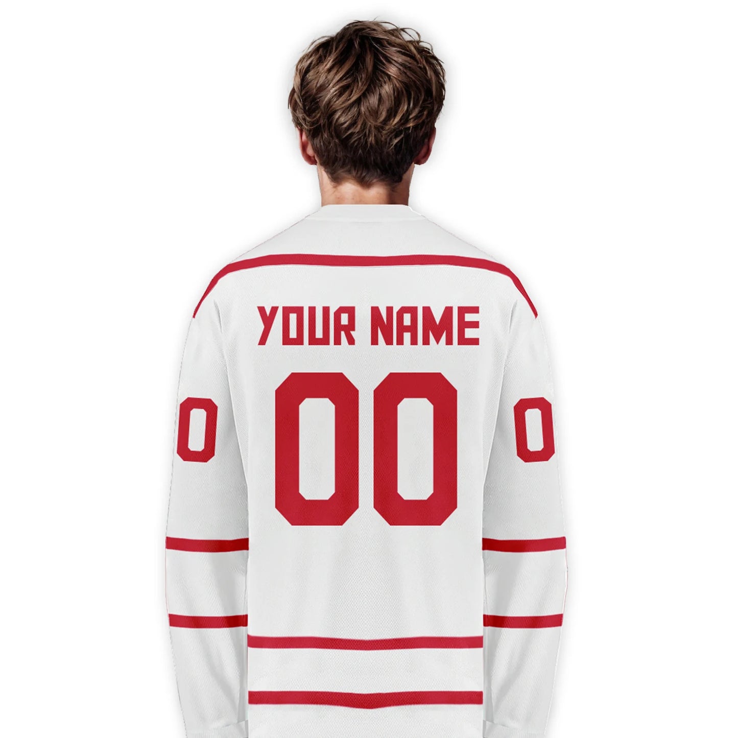 Customizable Denmark Hockey Jersey for All Ages - Personalized Men's, Women's, and Kids' Ice Hockey Apparel