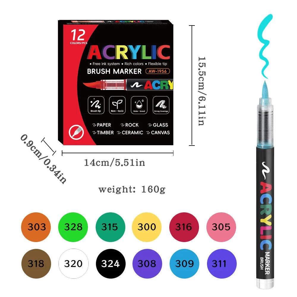 Acrylic Markers | 48 Color Set | Toylandeu™