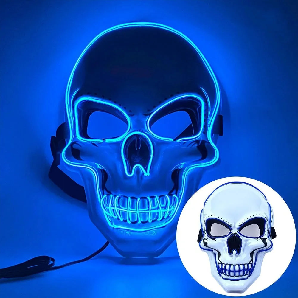 Luminous Skull Mask | Full Face | Adult Size | Halloween Party