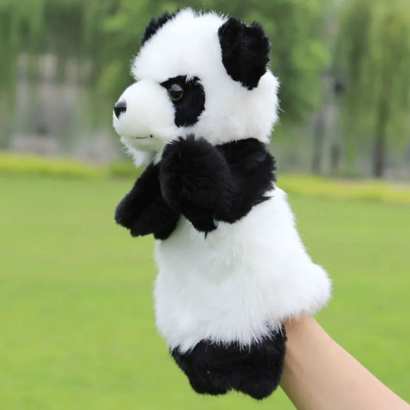 Panda Hand Puppet for Kids - Soft Plush Stuffed Animal Doll