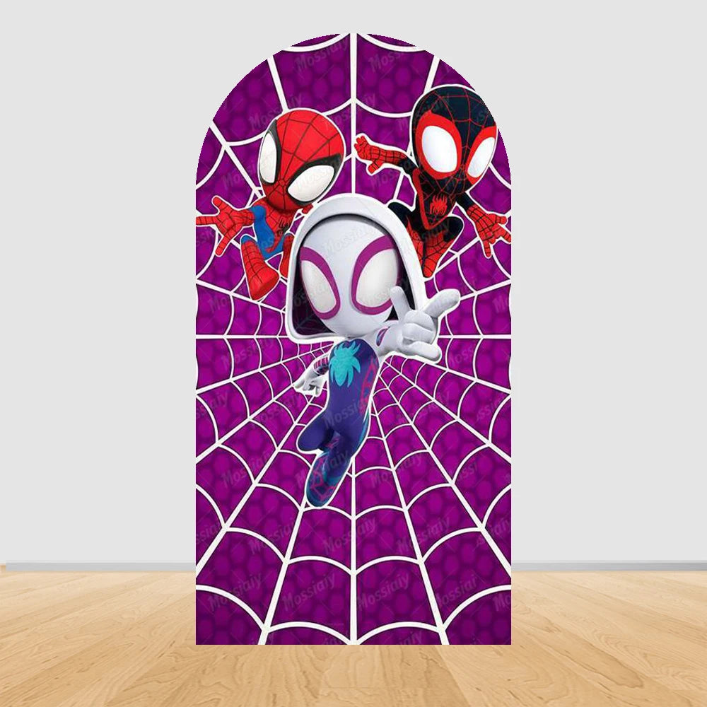 Arch Backdrop | Spider-Man Theme | Polyester | Customized