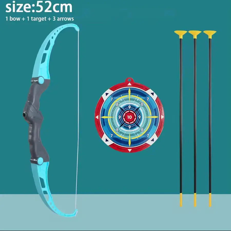 1pc52cm Bow and Arrow Children Toy Outdoor Shooting Practice Toy with Target Multiplayer Competition Sport Birthday Gift for Kid - ToylandEU
