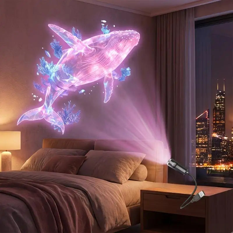 LED Ocean Projector | Rotating Starlight | Replaceable Films | Bedroom Use