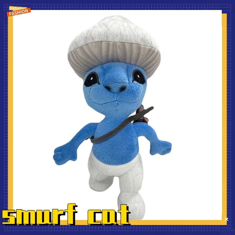 25cm Smurfed Cat Plush Toy Anime Game Smurfs Cats We Live We Love We