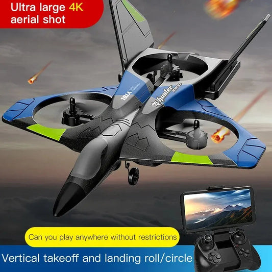 V27 Foam Glider Plane Remote Control RC Airplane 2.4G Fighter Hobby - ToylandEU