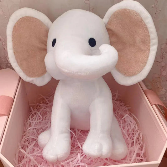 Charming White Elephant Stuffed Animal for Kids - ToylandEU