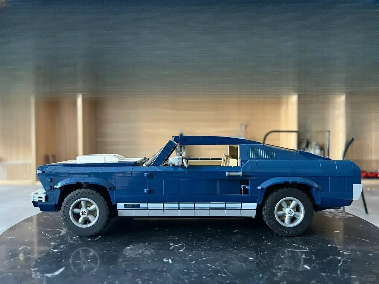 Blue White MOC Car Model Building Blocks For Home Decor - ToylandEU