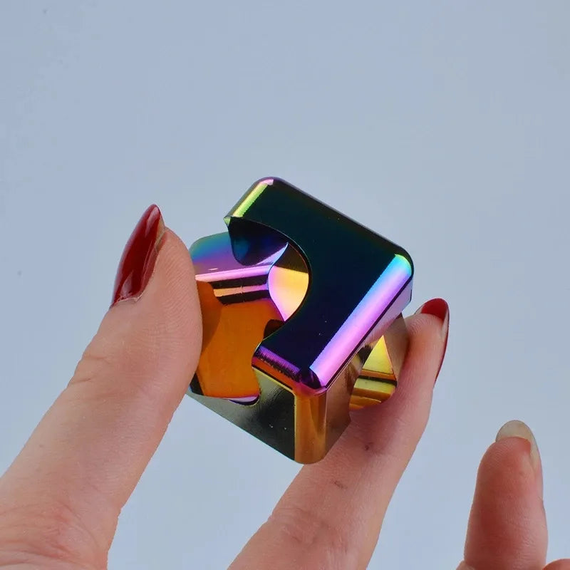 Metal Cube Fidget Spinner for Stress Relief and Anxiety Reduction - ToylandEU