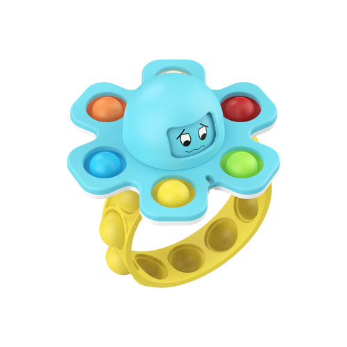 Octopus Wristband Hand Fidget Push POP Antistress Toy Spin Face ToylandEU.com Toyland EU