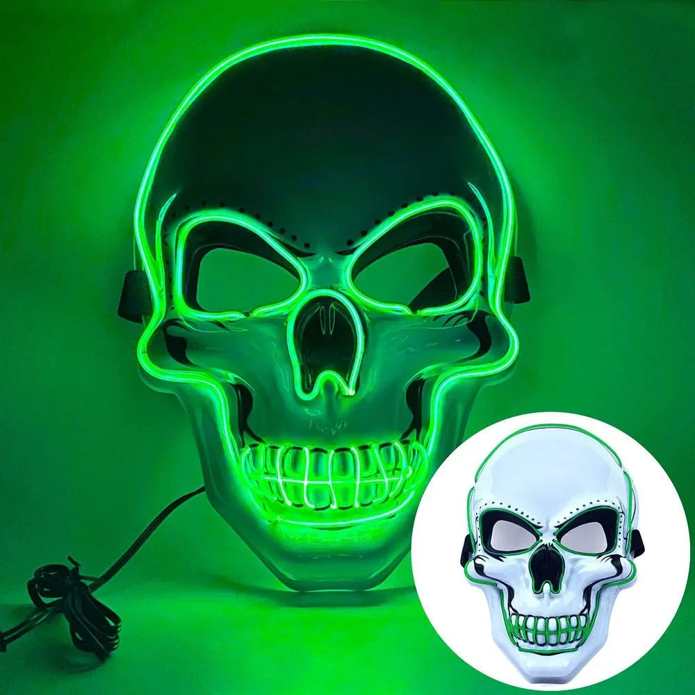 Luminous Skull Mask | Full Face | Adult Size | Halloween Party