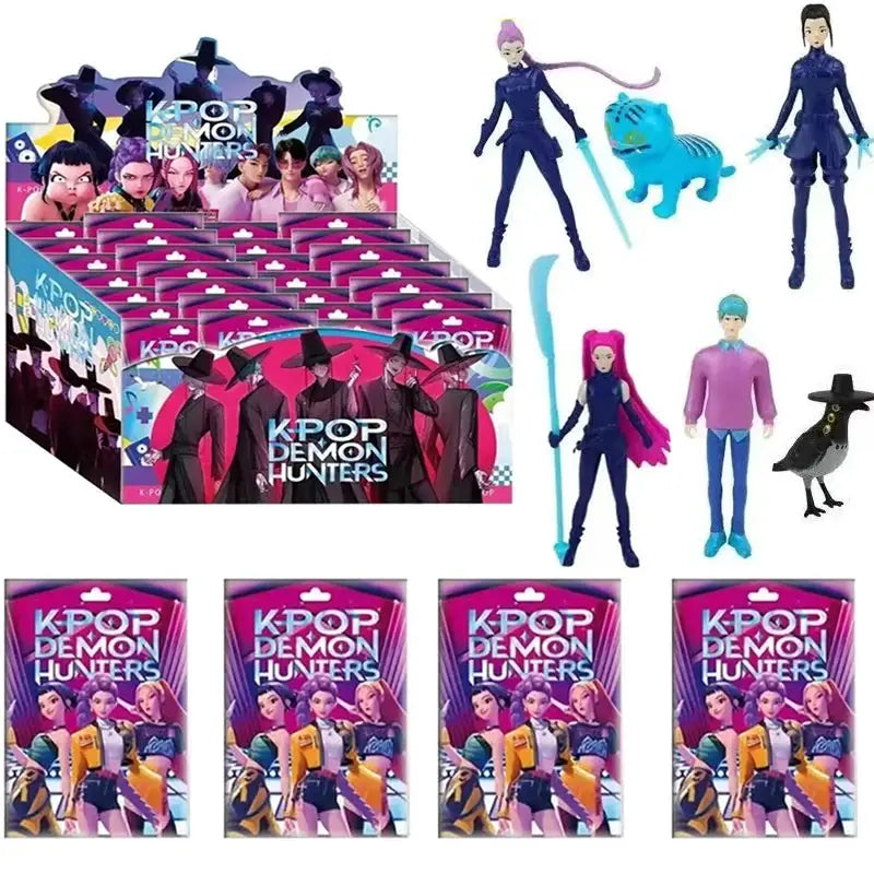 2026 New Kpop Demon Hunters Figure Cartoon Hunters Tiger Rumi/Mira/Zoey Action Figure Desktop Decoration Model Doll Toy Gift - ToylandEU