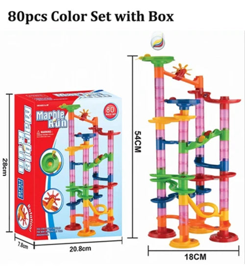 DIY Marble Race Track Building Blocks Kit for Kids - Educational Maze Construction Toy ToylandEU.com Toyland EU