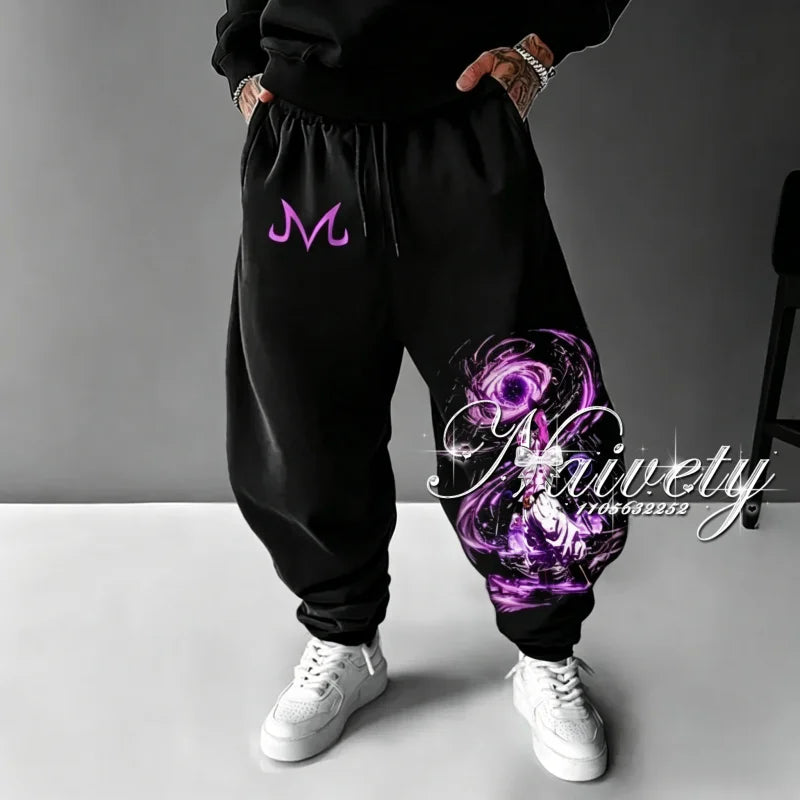 Dragon Ball Joggers | Kame Symbol Print | Quick Dry | Plus Size Adults Kids