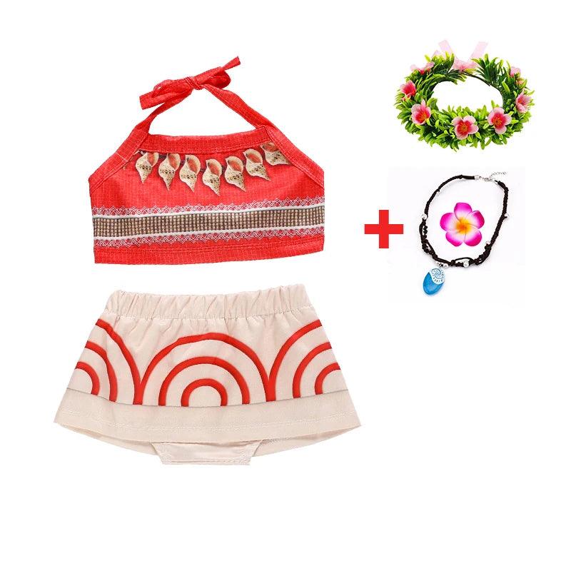 Moana Girls Costume | Ankle Length Dress | Toylandeu™