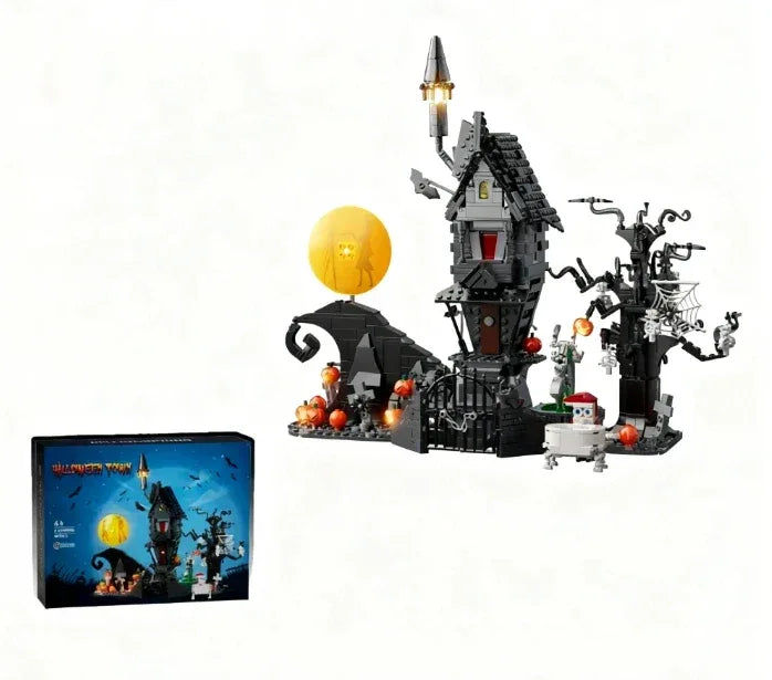 Nightmare Halloween Light Up Castle Building Block Set - ToylandEU