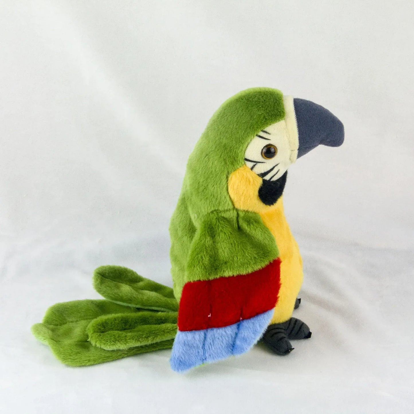 Talking Macaw Parrot Plush Toy With Voice Recording - ToylandEU