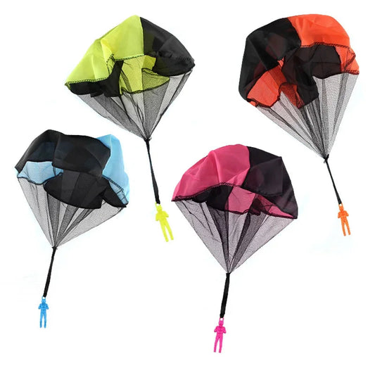 4pcs Hand Throwing Parachute Mini Soldier Funny Toy Kid Outdoor Game Toyland EU