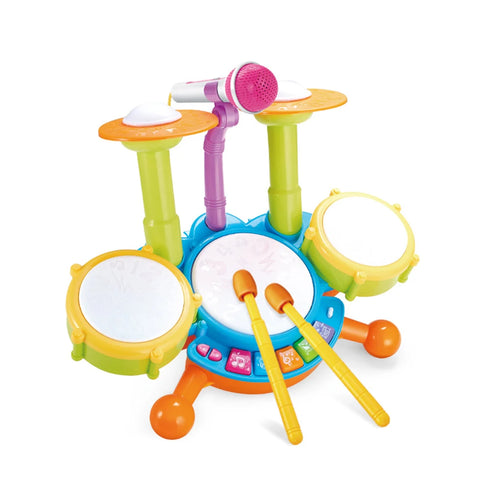 Powerful Beat Kids Drum Set - Easy To Play And Rhythmic For Musical Toyland EU