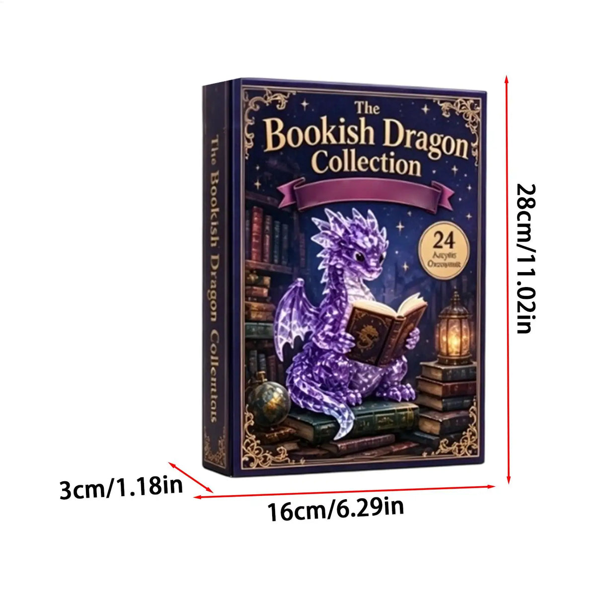 Advent Calendar | 2026 Dragon Figurines | 24 Piece 2D Flat Acrylic Countdown | Cute Christmas Gift