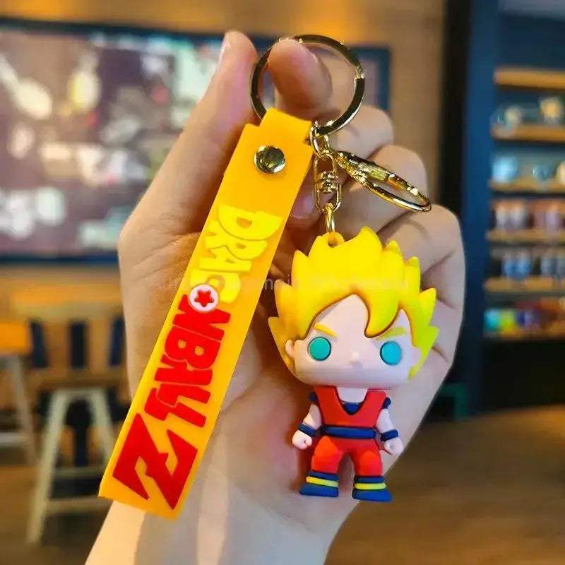 Dragon Ball Z Anime Keychain Super Saiyan Goku Master Roshi Buu Gohan Accessories Car Key Chains - CLOUDANIMESTUDIO