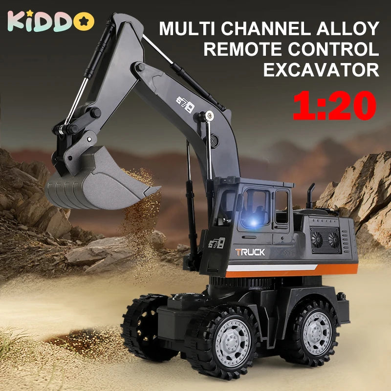 RC Construction Truck Set with Forklift and Excavator Simulation - Ready to Run Engineering Toys - ToylandEU