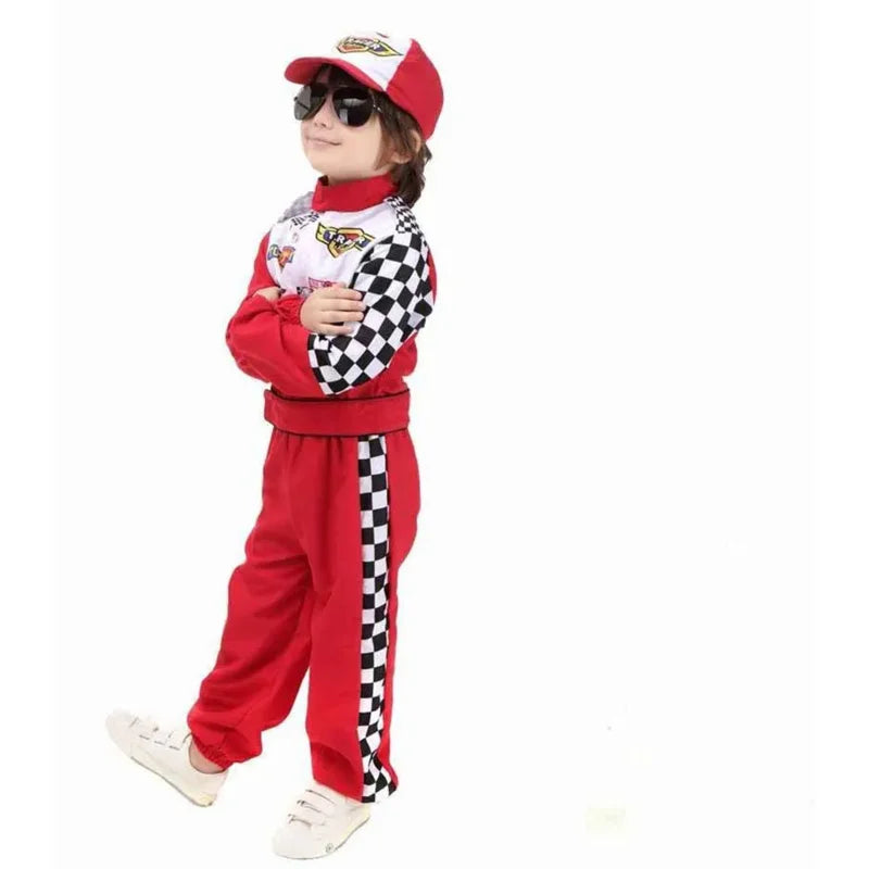 Vibrant Kids Red Racing Driver Costume for Halloween & Costume Fun