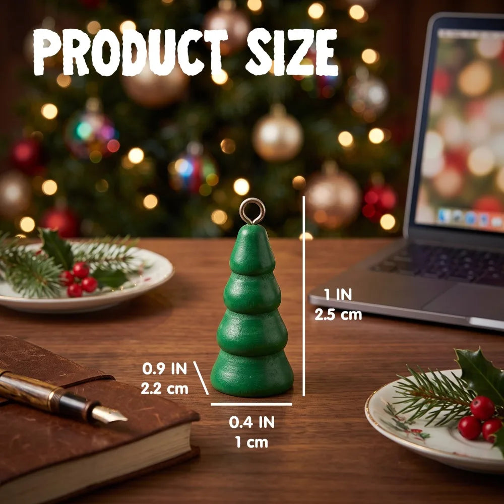 Advent Calendar | 24 Day Tabletop Wooden Christmas Tree | 28 Ornaments Snowman And Santa | Kids Party Favors Gift
