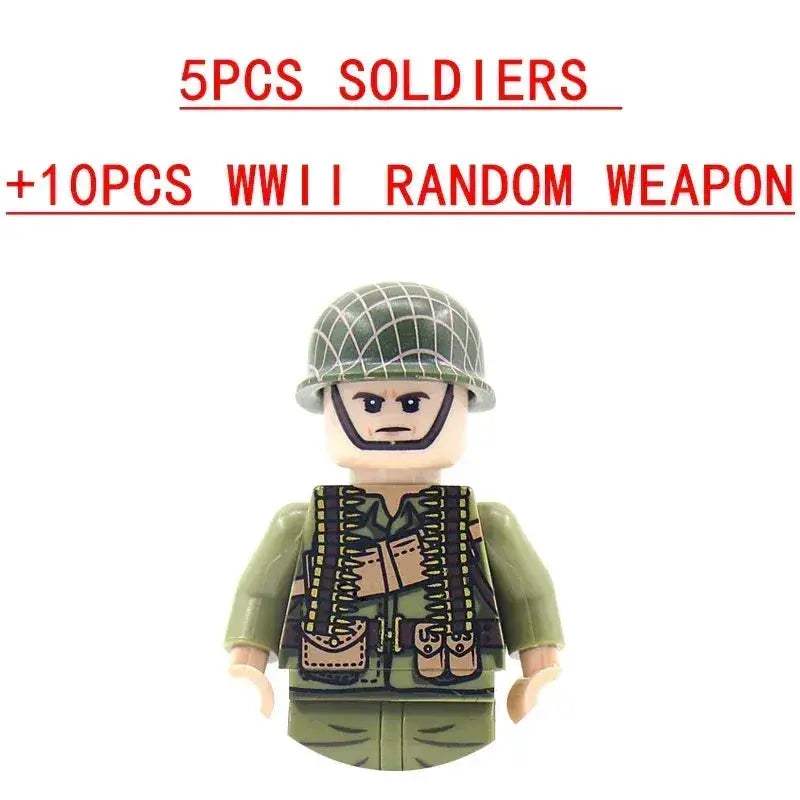 Lego Compatible Military Building Blocks Set With Weapons - ToylandEU