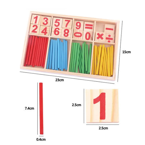 Wooden Infant Montessori Counting Stick Toy for Early Number Education ToylandEU.com Toyland EU