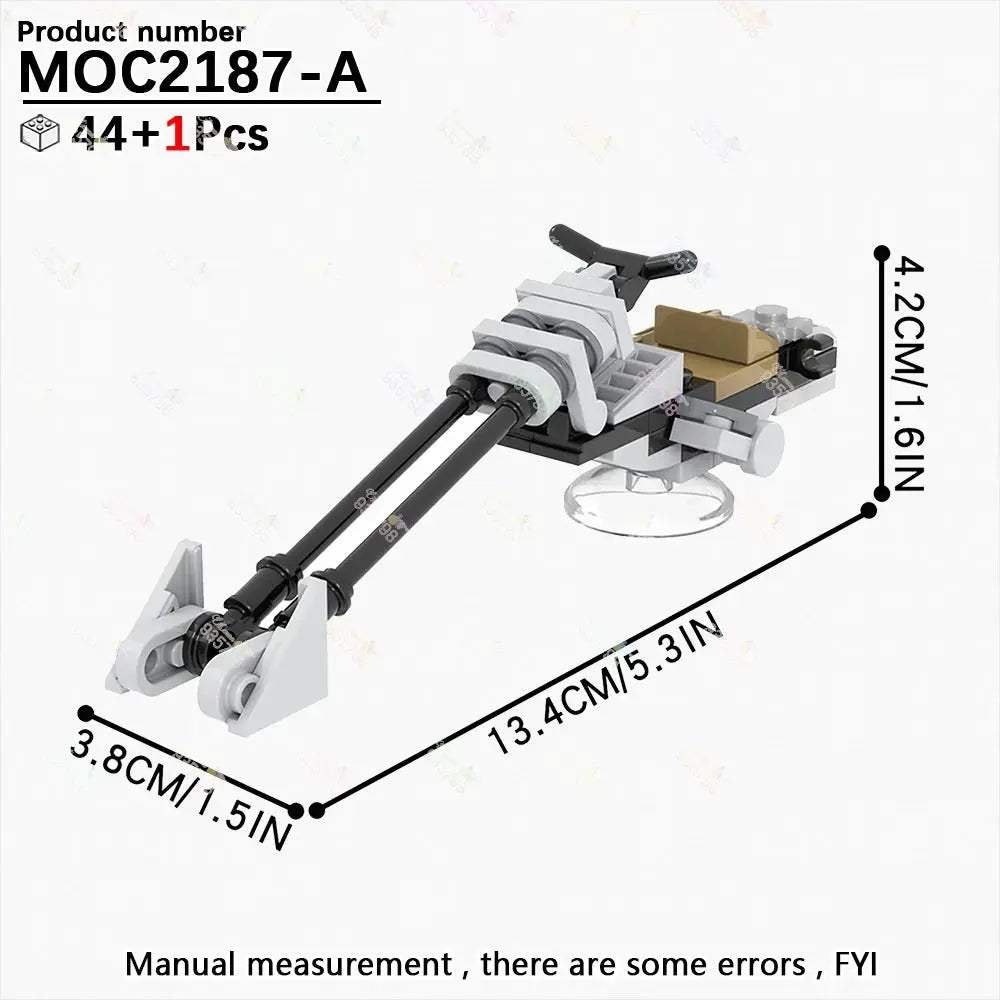 MOC Space Wars Movie Series Interplanetary Flying Motorcycle Combat Robot Airship Scout Building Blocks DIY Brick Kids Toy Gifts - ToylandEU