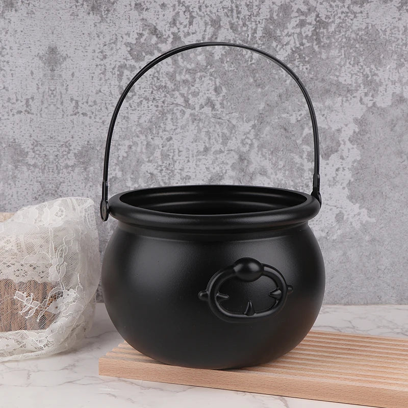 Halloween Witch Cauldron | Heavy Plastic Build | Candy Bucket | Party Decor