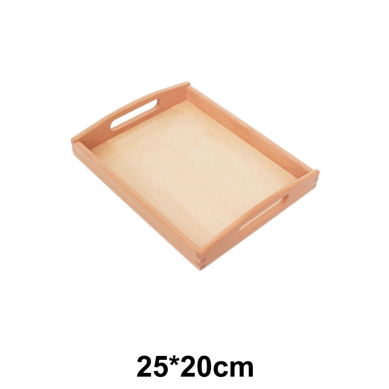 Montessori Wooden Tray for Preschool Learning and Sensory Exploration Toyland EU