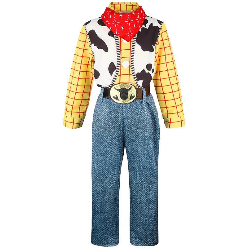 Boys Cowboy Costume | Yellow Plaid Shirt | Toylandeu™