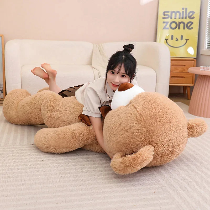 Bear Plush Pillow Bowknot Soft Premium Gift For Kids - ToylandEU