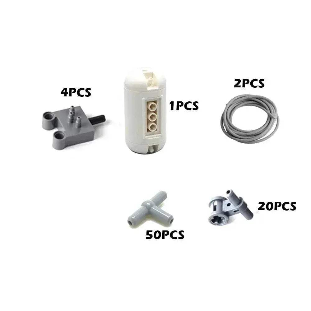 MOC Technical Hose Air Pump Tank Push Rod Putter Switch Piston Compatible With Legoeds Pneumatic Parts - ToylandEU