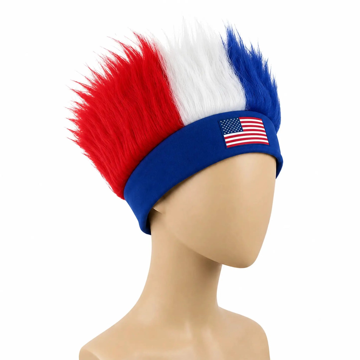 World Cup Wig with Logo, National Flag Colors,Headgear,Fan Wigs CostumeBrazil, Argentina, France, Germany, Mexico, United States - ToylandEU