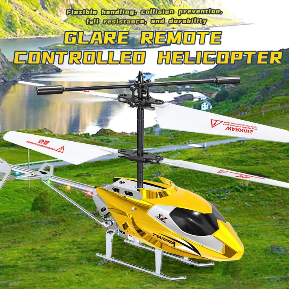 Rc Helicopter 3.5CH Remote Control Airplane Mini Drone Aircraft Fall - ToylandEU