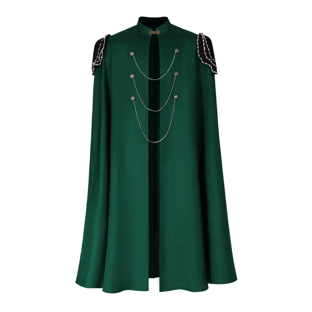 Medieval Gothic Cloak For Cosplay Cape With Chain Unisex - ToylandEU