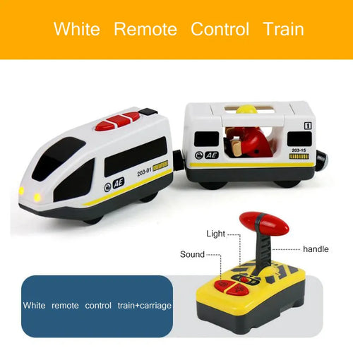 Electric Train Set with Remote Control and Wooden Railway Accessories ToylandEU.com Toyland EU