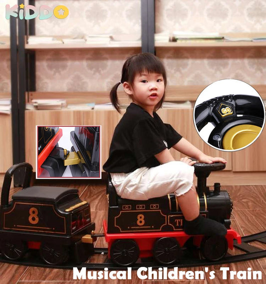 Electric Train Riding Toy For Kids With Realistic Diecast Design